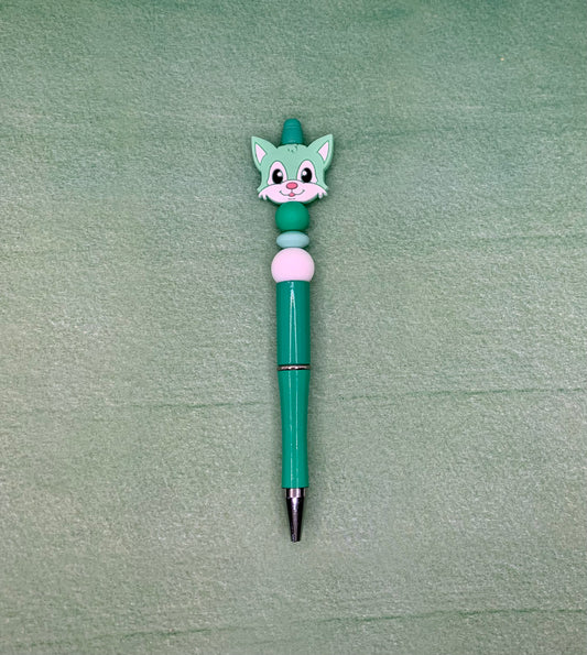 Green Cat Twist Pen