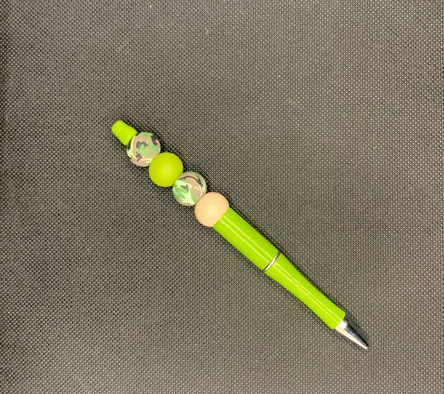 Camo Green Silicone Bead Pen